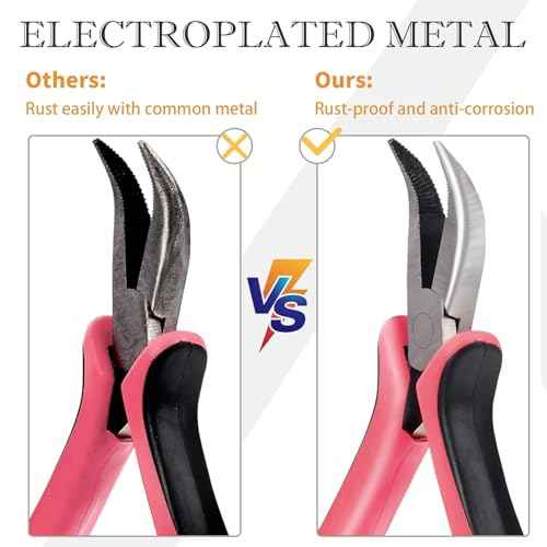 Microlinks Hair Extensions Kit,Beads Hair Extensions Threader Pulling Hook Pliers,Micro Link Tools Hair Feathers Extensions Kit for Hair Style