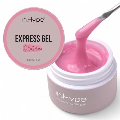 IN.HYPE Express Liquid Builder Gel in a Pot - HEMA & TPO Free Hard Gel (Gelato #6)