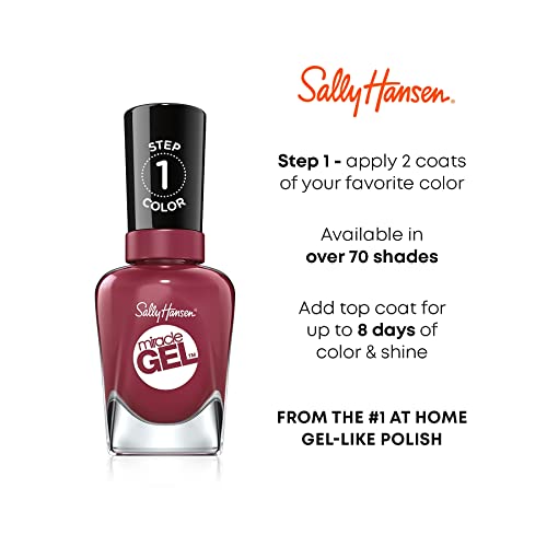 Sally Hansen Miracle Gel Travel Seekers Collection - Nail Polish - First Glass - 0.5 fl oz (Pack of 3)