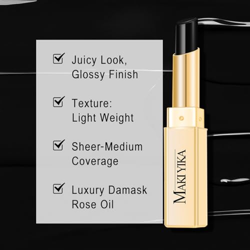 MAKI YIKA Hydrating Black Lipstick | Moisturizing Lip Balm for Dry Lips