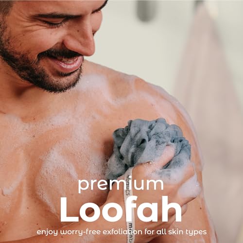 Loofah Sponge Set of 3 - Soft Mesh Body Scrubber