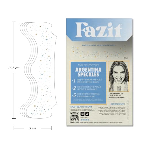 Argentina Soccer Face Glitter Stickers - Waterproof Team Spirit Patches