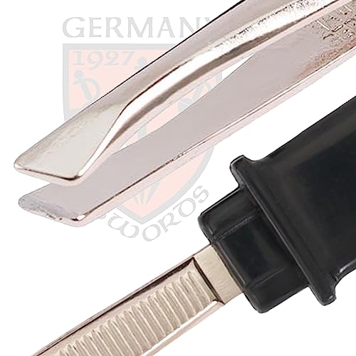 3 Swords Germany - Brand Quality Pocket Tweezers Manicure Pedicure Grooming for Professional Finger & Toe Nail Care by 3 Swords, Made in Solingen Germany (7407)