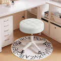 Rolling Stool with Wheels, Height Adjustable Padded Seat, 360 Swivel