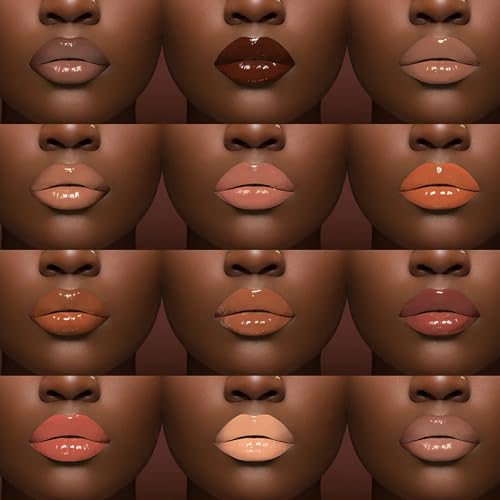 Juvia's Place Coffee Shop Lip Gloss - Brown Sugar - Hydrating Butter Lip Gloss for Women, Long-Lasting Shine, Moisturizing Glass-like Finish, Plumping Non-sticky, Suitable for every vibe