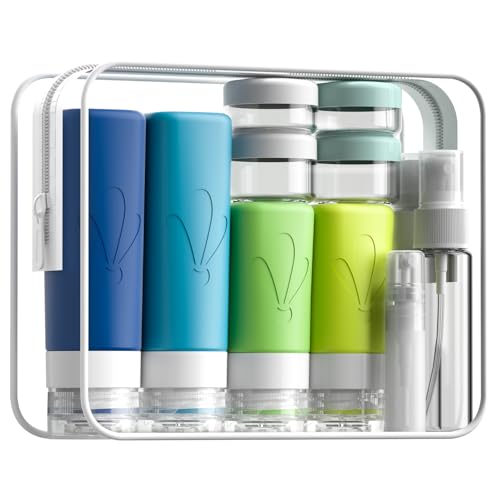 INSFIT 17-Pack TSA Travel Bottles Set - Leak Proof, BPA Free