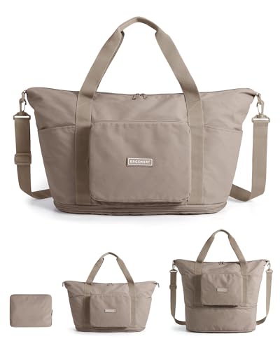 BAGSMART 37L Foldable Travel Bag, Expandable Carry-On Personal Item