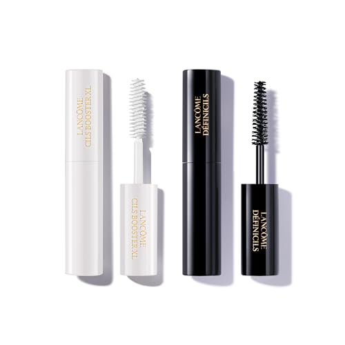 Lanc?me Cils Booster XL Enhancing Mascara Primer & D?finicils High Definition Black Mascara Duo - Lengthening & Priming Travel Size Makeup Set - For Conditioned, Defined & Natural-Looking Lashes