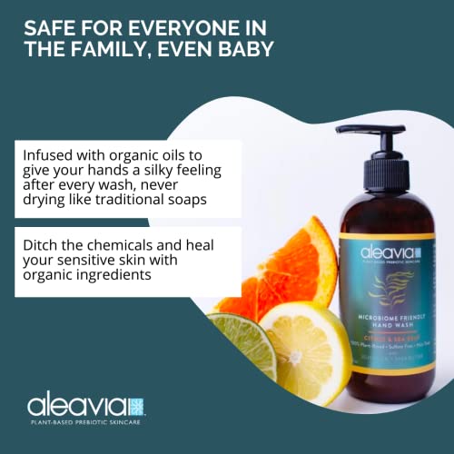 Aleavia Microbiome Hand Wash – Citrus & Sea Kelp, 8 oz