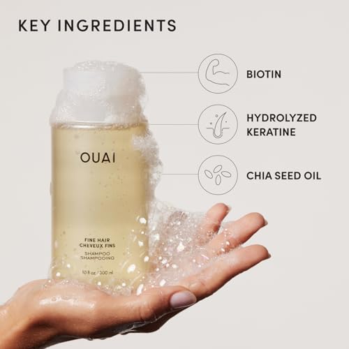 OUAI Fine Hair Shampoo - Biotin Thickening & Volumizing
