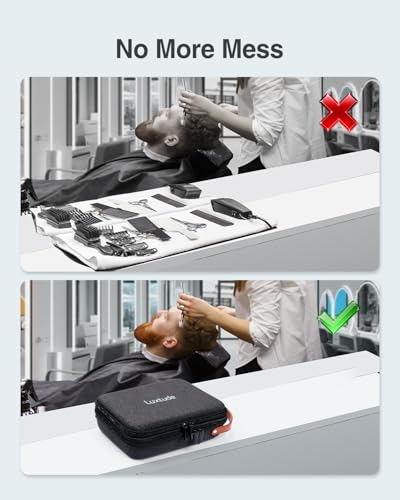 Luxtude Hard Hair Clipper Case for Trimmers and Accessories