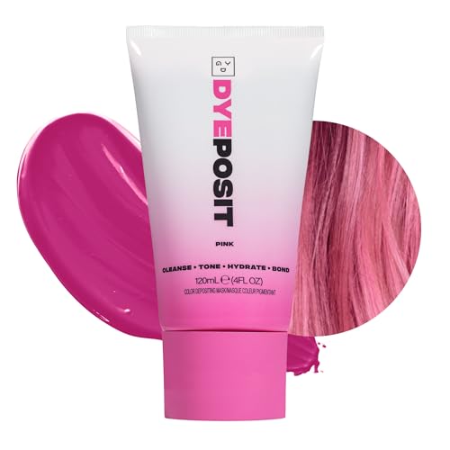 Good Dye Young DYEposit Pink Color Depositing Hair Mask 4oz, Vegan Hair Treatment