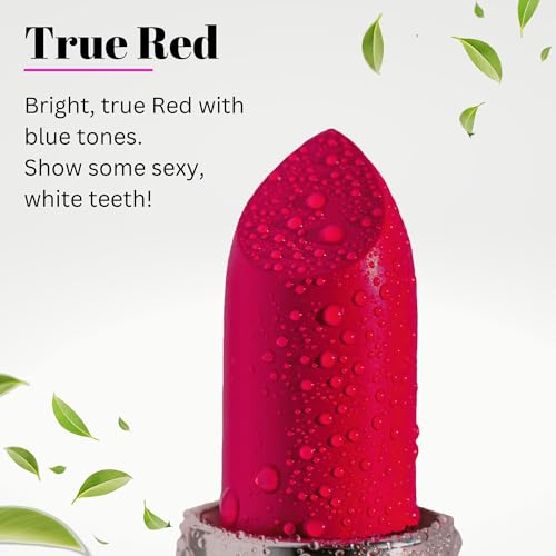 Fifth & Skin BOTANICAL Lipstick (BERRY RED) | Made in USA | Vegan | Natural | Organic | Cruelty Free | Paraben Free | NO Lead | Moisturizing Color that's Good for your Lips!