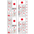 Japan Flag Temporary Tattoos - 40 Pcs Waterproof Face Stickers