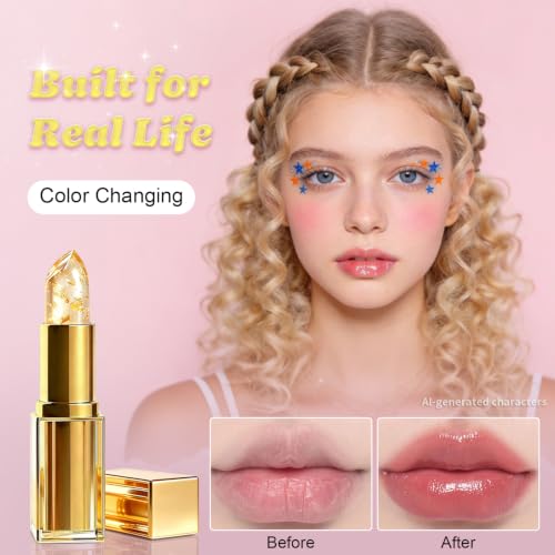 pH Adjusting Lipstick - Color Changing Hydrating Balm for All Tones