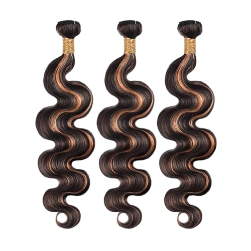 Fridnae P1B30 Ombre Body Wave Human Hair Bundles - 22/24/26 Inch