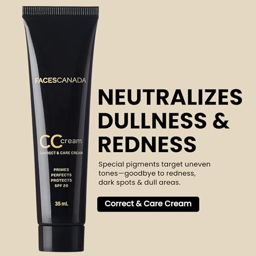 Faces Canada CC Cream with SPF 20 - Lightweight Color Correcting Moisturizer