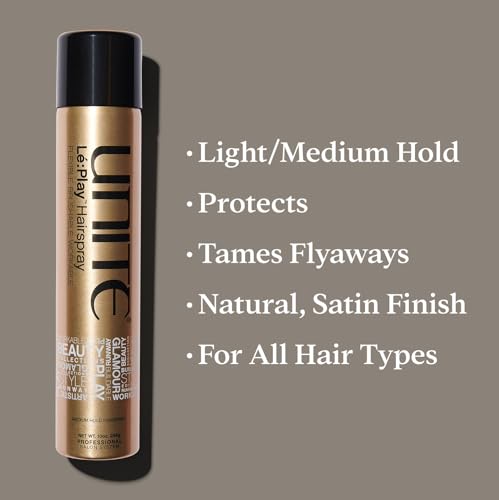 UNITE Hair Lé:Play Flexible Hold Hairspray - 10 Oz, Strong Styling
