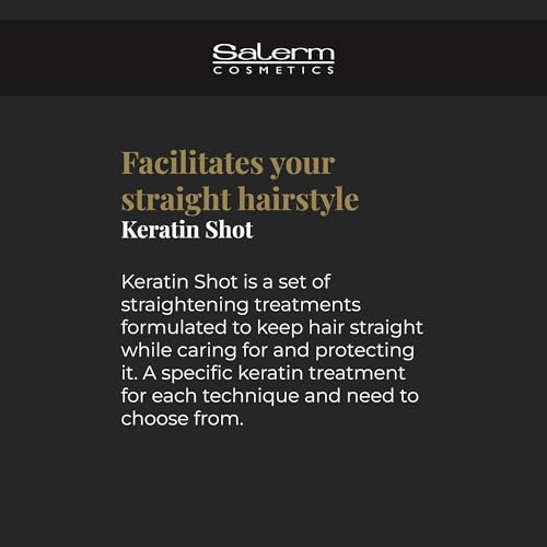 SALERM - Hair Serum - Keratin Shot Finish Serum - 100 ml - Final Touch for Keratin Shot - Conditioning and Shine - Anti-Frizz - Repairs Split Ends - Eliminates Static
