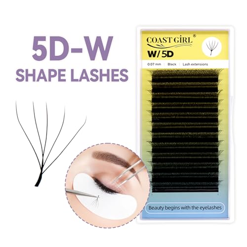 5D W Lash Extensions 0.07mm Premade Volume Fans D Curl 11mm