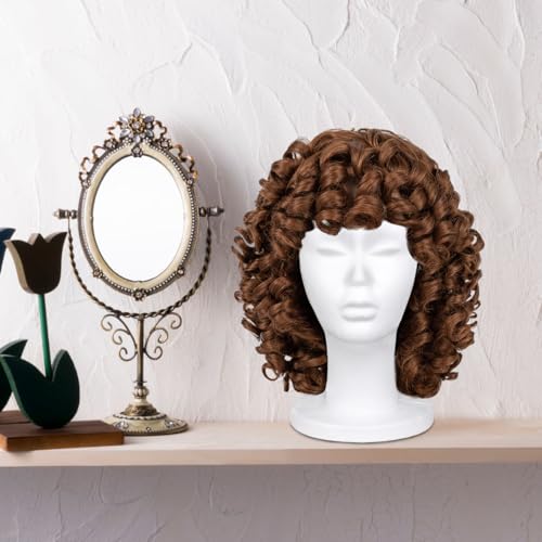Leeven Styrofoam Wig Head Mannequin Stand 11.6" - Foam Display