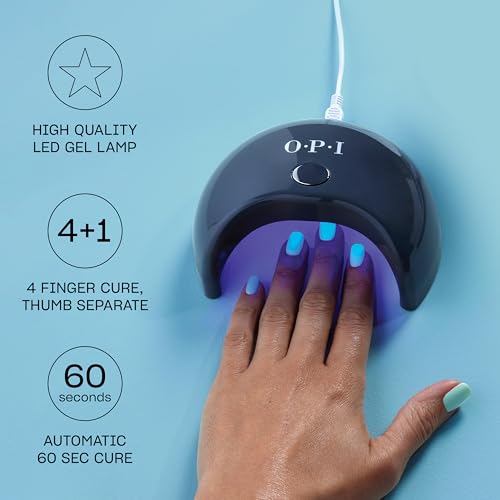 OPI GELement LED Gel Nail Polish Starter Kit with Curing Lamp & Supplies