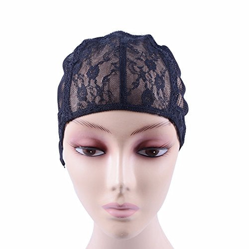 Double Lace Wig Cap - Adjustable Black M (54cm)