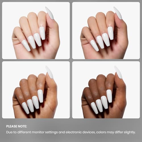 Beetles White Gel Nail Polish Set - Base, Top Coat & Polish Kit