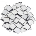 50 Pack Metal Eyeshadow Pans 26mm Square Stainless Steel