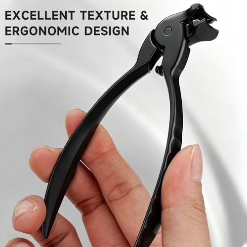 TEPRETER 2Pcs Heavy Duty Toenail Clippers for Seniors Thick Nails Long Handle