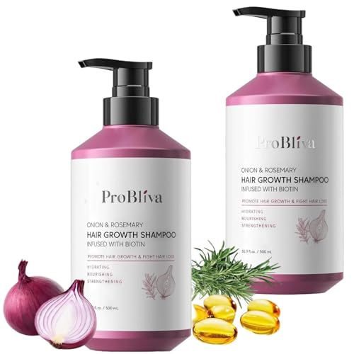 Biotin Infused Onion & Rosemary Shampoo for Hair Growth - 16.9 Fl Oz