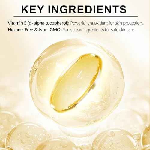 Vitamin E Oil, 75,000 IU Pure Vitamin E Oil for Skin, Face, Scars, Body, for Moisturizing Dry Skin, 2 Oz