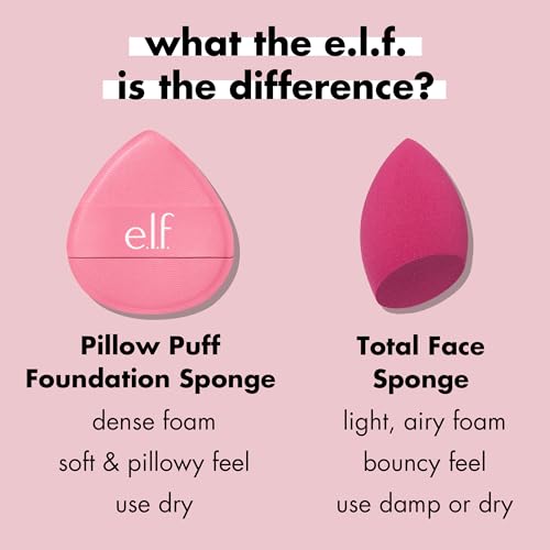 e.l.f. Pillow Puff Foundation Sponge - Ultra-Soft Foam