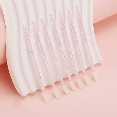 200 Disposable Lip Applicators Brushes Pink Wands