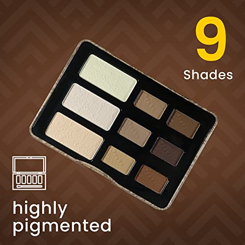 Ccolor Matte Natural 9-Color Eyeshadow Palette