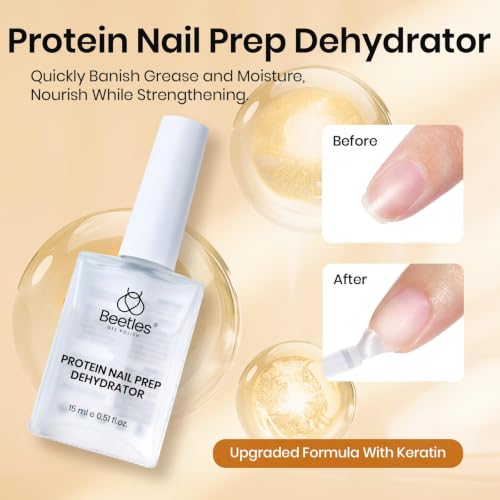 Beetles 6-Piece Gel Base and Top Coat Set with Nail Primer & Dehydrator