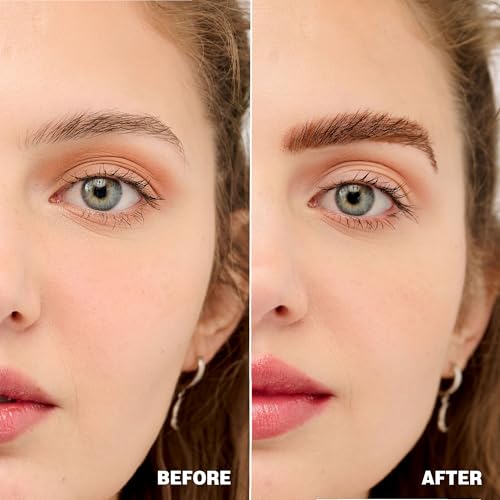 PHOFAY Colored Eyebrow Gel 10ml / 0.34 fl oz ? Spiral Brush for Smooth Use, 2-in-1 Brow Styling Gel & Mascara, Soft Brown Tone, Smudge-Resistant & Long-Wearing (02#)