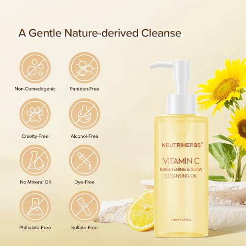 Neutriherbs Vitamin C Makeup Remover Oil - Waterproof Cleanser