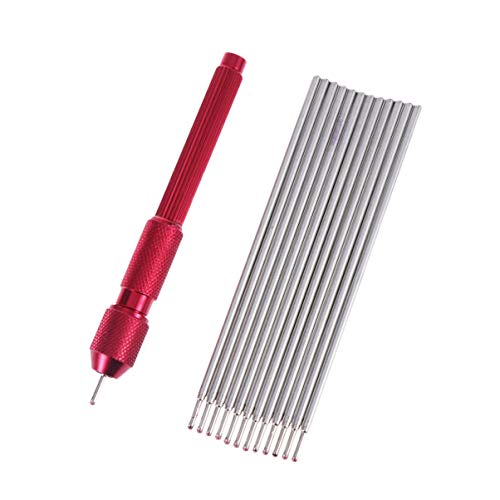 Exceart 20Pcs Tattoo Pen Holder Set£¬Marking Stencil Pens with Adjustable Grip - Professional Tattoo Supplies for Artists, Red & Purple
