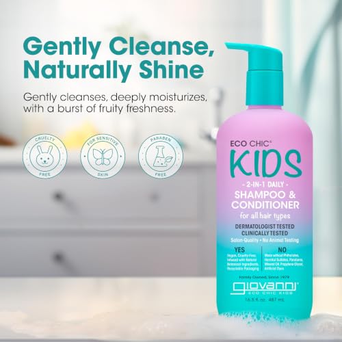 GIOVANNI Kids 2-in-1 Shampoo & Conditioner - 6.5 fl oz