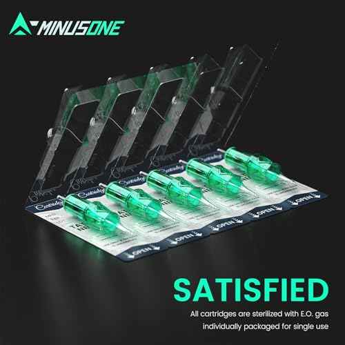 A-minusone 20Pcs 1201RL Tattoo Needles Cartridges Standard #12 1 Round Liner Size Tattoo Cartridge Needle Pro Disposable Cartridges Sterilization and Safety for Most Tattoo Pen Cartridge Machines