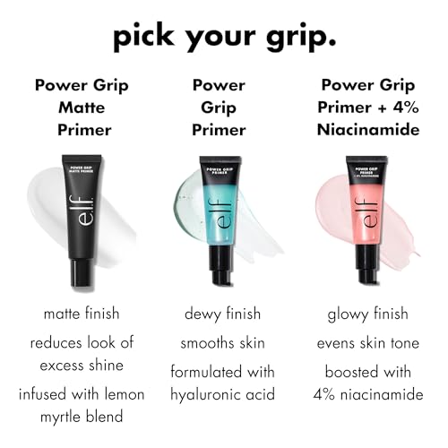 e.l.f. Power Grip Primer with 4% Niacinamide - Gel-Based & Hydrating