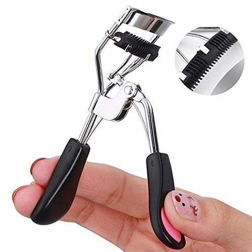 Pinkiou Eyelash Curler Set with Comb & Separator - Ergonomic Design