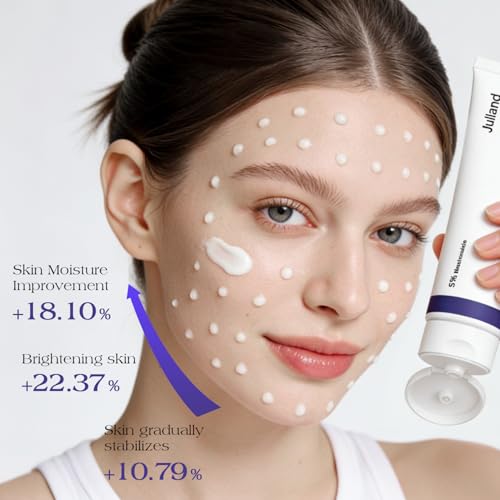 Juland 5% Niacinamide Face Moisturizer Plant Extract Relief Cream Facial Moisturizer Cream for Soothing, Brightening, Hydrating, Repair Skin Barrier, and Stabilize Skin, For All Skin Types