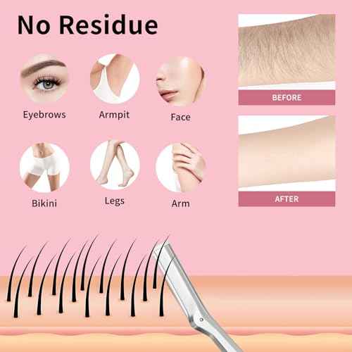 Replacement Blades Compatible with Tweezerman Facial Razor, 20 Count (Pack of 1)