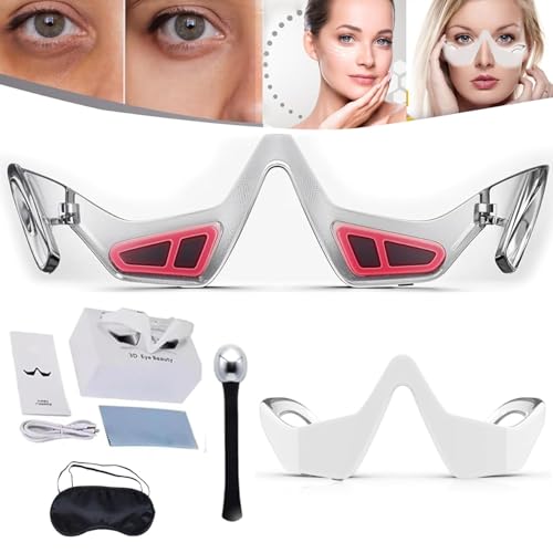 Red Light Eye Massager Glasses for Dark Circles & Puffiness