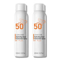 Sunscreen Spray SPF 50+ for Face & Body, Reef Safe Sunscreen Spray, Broad Spectrum UVA/UVB Sunblock, Oxybenzone-Free, Non-Comedogenic, Oil-Free, Water Resistant, 5.07oz Travel Size (2 pack)