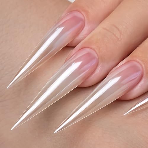 YOKE FELLOW GleamTap Magic White Chrome Nail Powder - 0.3g