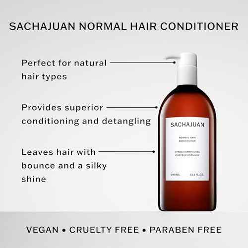 SACHAJUAN Normal Hair Conditioner, Everyday Conditioning for Hair & Scalp, Detangles & Adds Shine, Cruelty & Paraben-Free