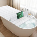 Foldable Bathtub Tray with Thermal Insulation & Wine Holder